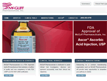 Tablet Screenshot of mcguffpharmaceuticals.com